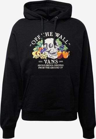 VANS Sweatshirt 'FROM THE GROUND UP' in Zwart: voorkant