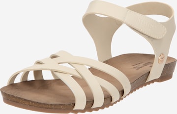 MUSTANG Strap Sandals in Beige: front
