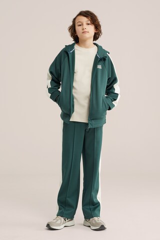 WE Fashion Кофта на молнии в Зеленый