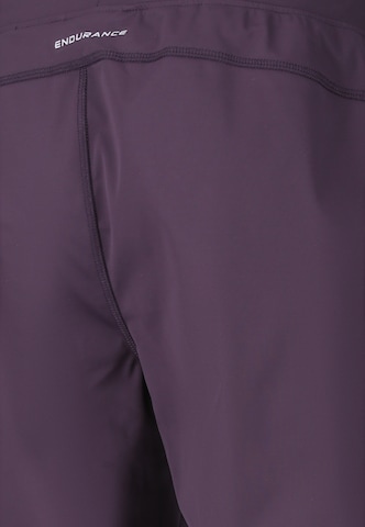 ENDURANCE Slim fit Workout Pants 'Eluna' in Purple