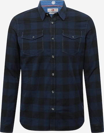 Petrol Industries - Ajuste regular Camisa en azul: frente