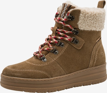 Tamaris Schnürstiefelette in Braun: Vorderseite