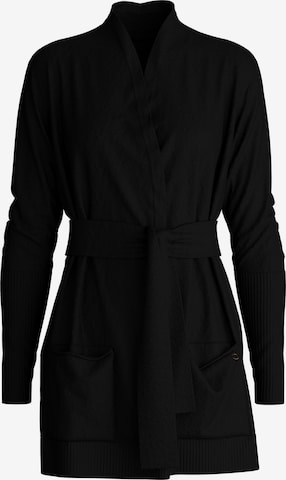 CALIDA Strickjacke 'The Cosy Collection' in Schwarz: Vorderseite