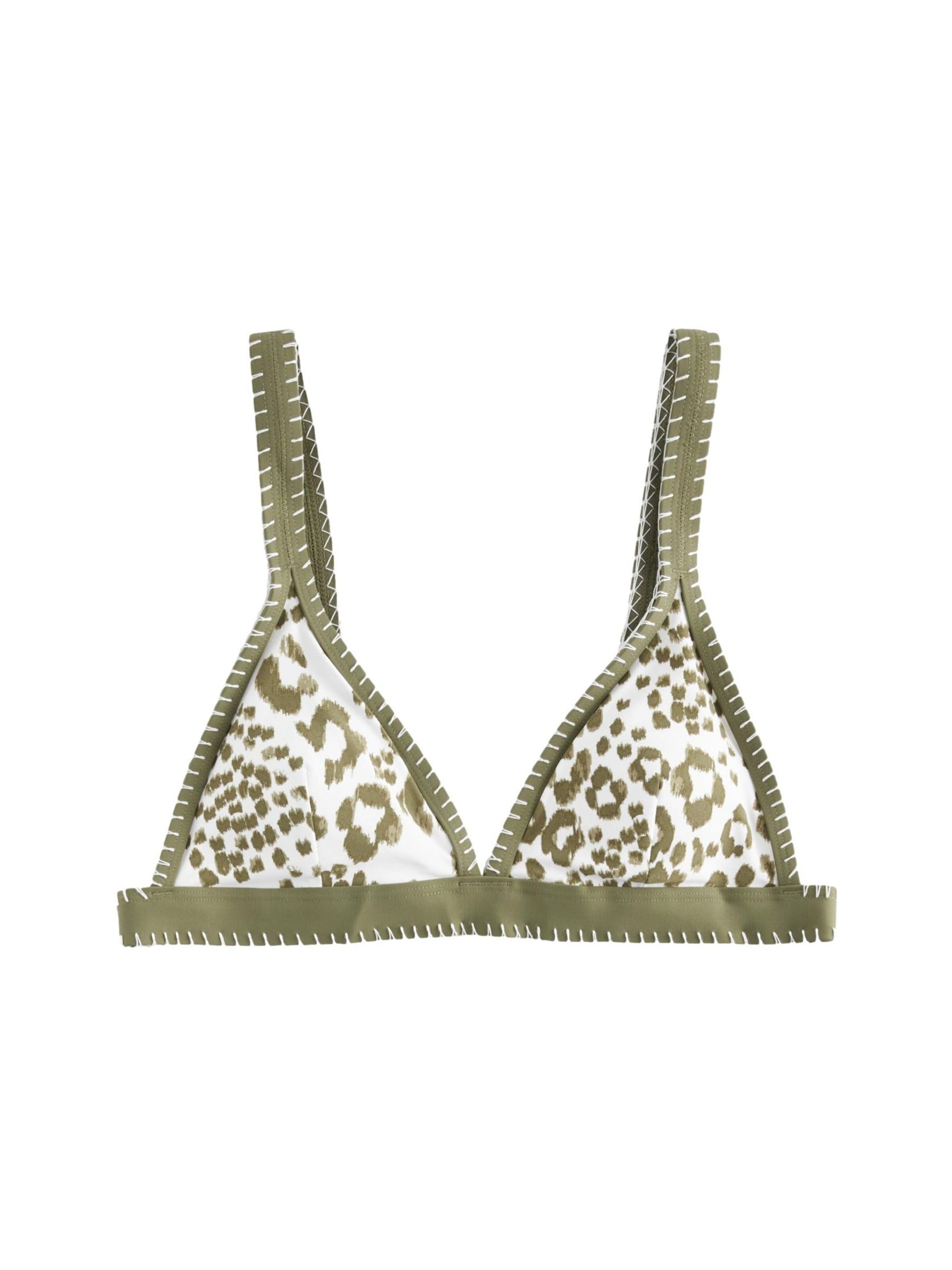 Next Triangel Bikinitop in Grün: Vorderseite