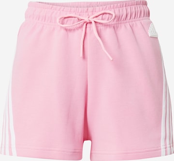 ADIDAS SPORTSWEAR Sportovní kalhoty 'Future Icons 3-Stripes' – pink: přední strana