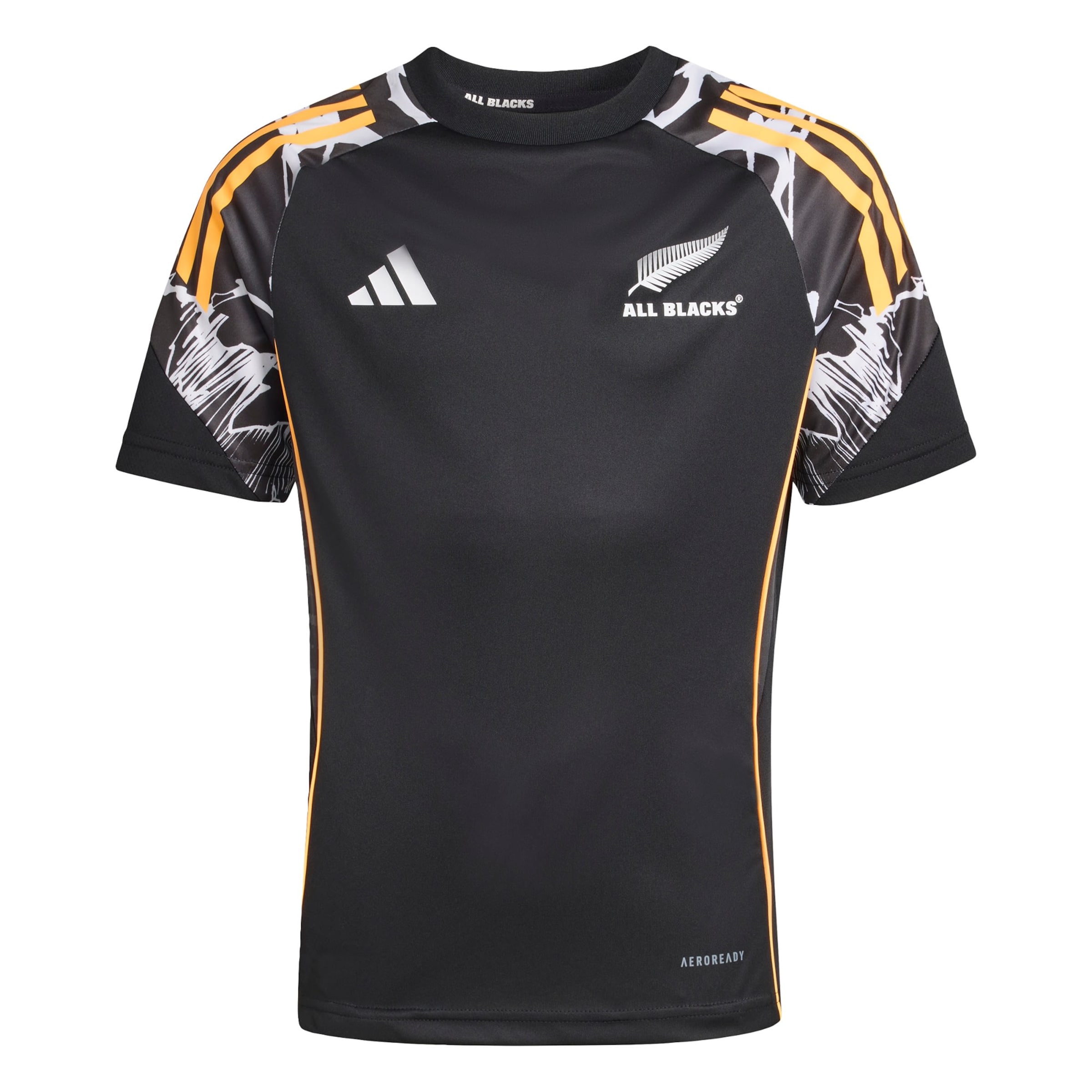 ADIDAS PERFORMANCE - Camiseta funcional 'All Blacks Marvel' en negro: frente