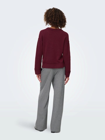 ONLY Pullover 'ONLHAZEL' i rød