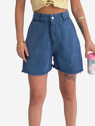 Wide leg Pantaloni 'Shorts' di My fashion in blu: frontale