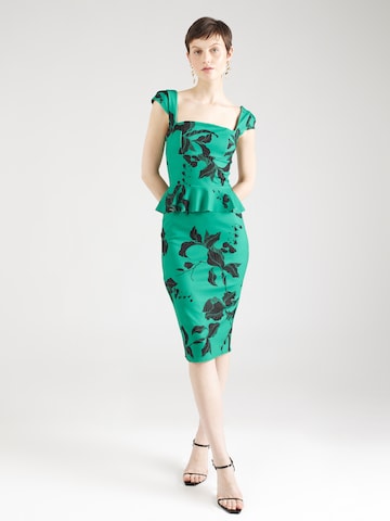 WAL G. فستان 'MAY' بلون أخضر: الأمام