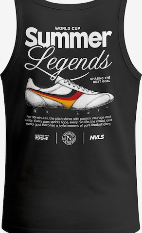 Neverless Shirt 'Soccer Summer Legends' in Black: front