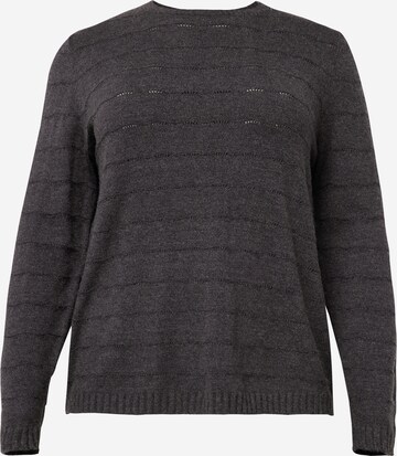 ONLY Carmakoma Pullover 'KATIA' in Grau: predná strana