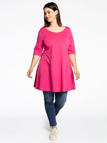 Yoek Shirt ' LIEKE ' in Roze