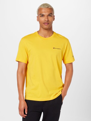 T-Shirt 'Legacy American Classics' Champion Authentic Athletic Apparel en jaune : devant