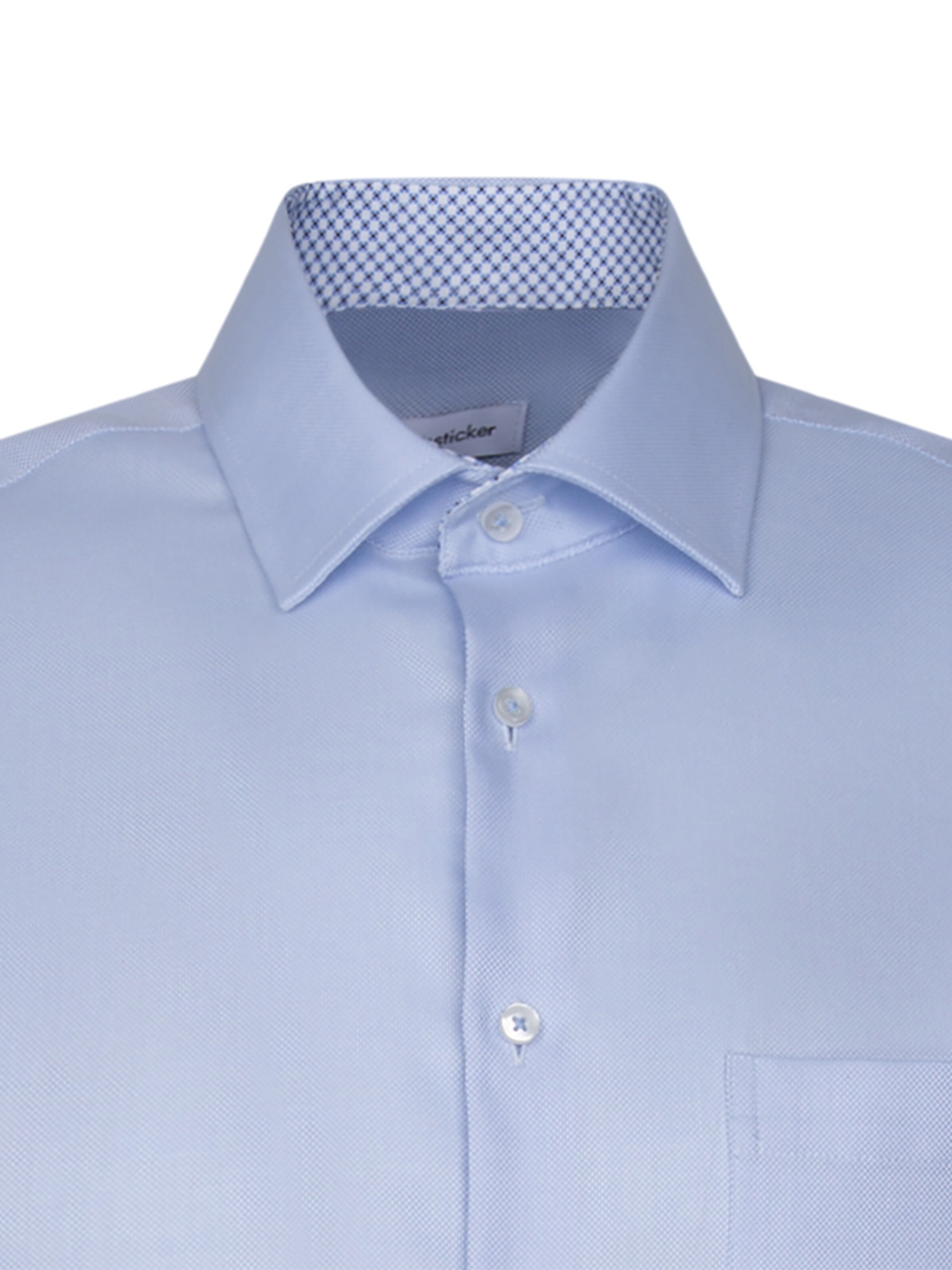Coupe regular Chemise business 'Schwarze Rose' SEIDENSTICKER en bleu