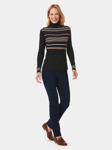 Goldner Pullover in Schwarz