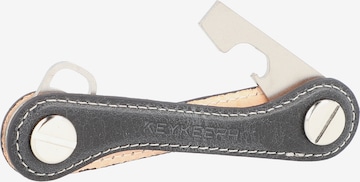 Keykeepa Key Ring 'Leather' in Black