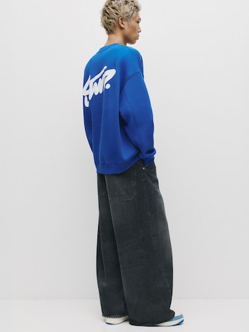 Sweat-shirt 'STWD' Pull&Bear en bleu
