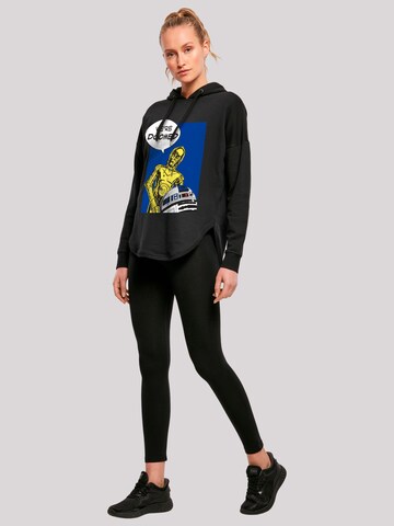 F4NT4STIC Sweatshirt 'C3-PO We're Doomed' in Zwart