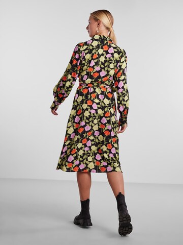 PIECES Kleid 'Blossom' in Schwarz