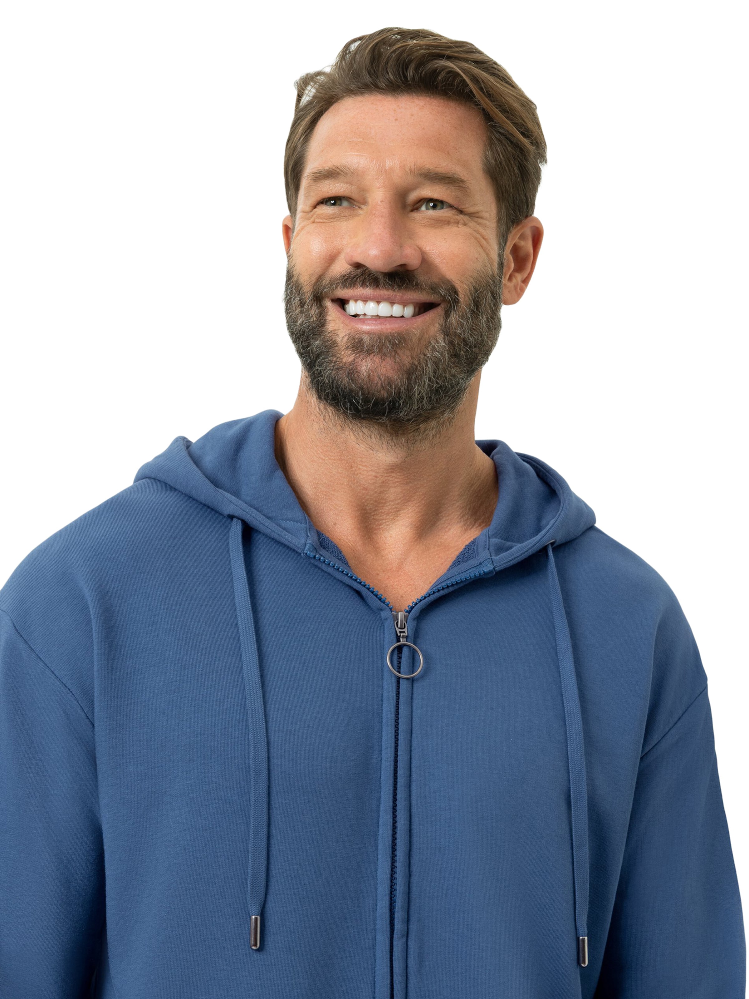 Mey Sweat jacket 'Terry Essentials' in Blue