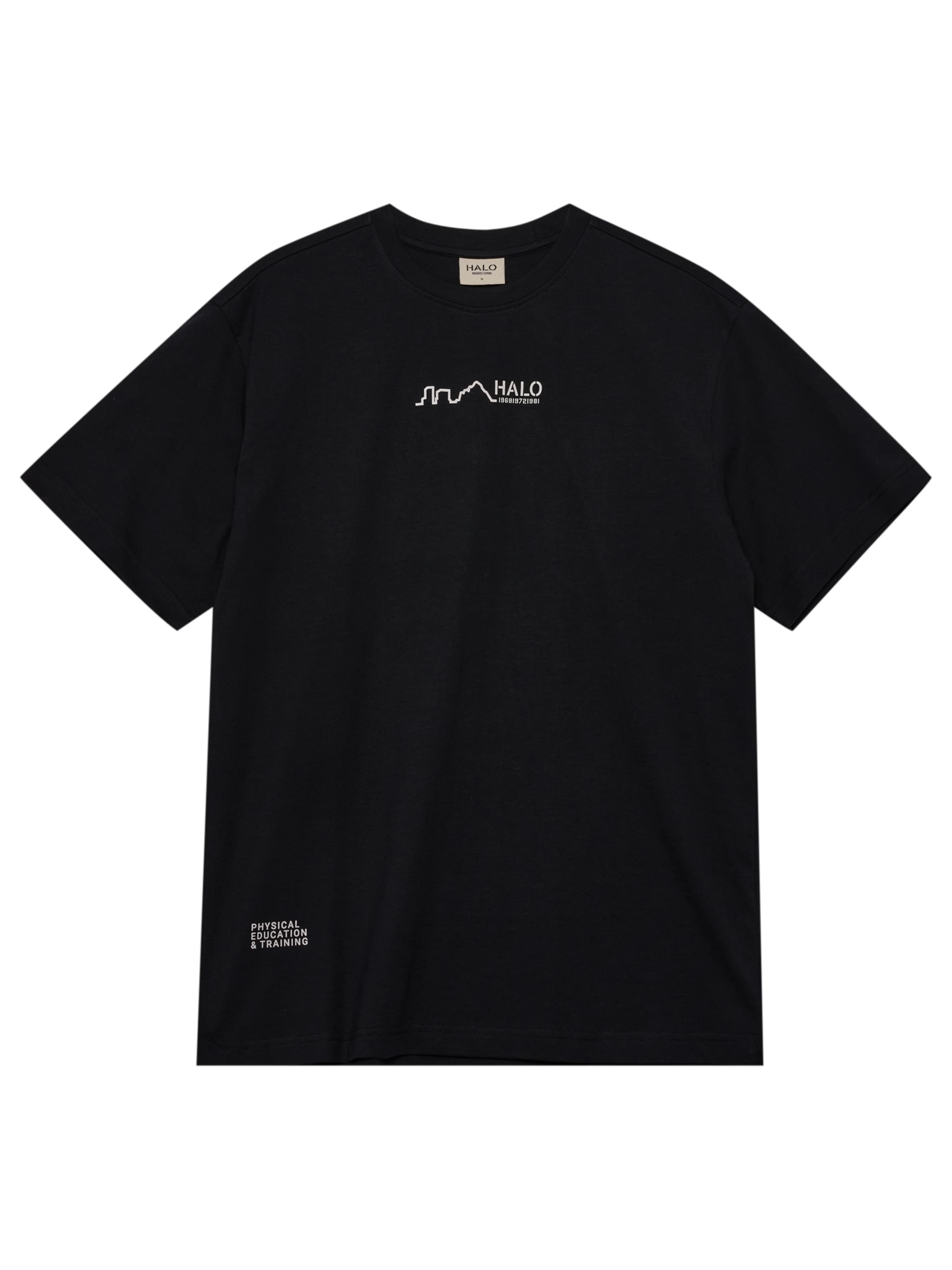 HALO T-Shirt in Schwarz: Vorderseite