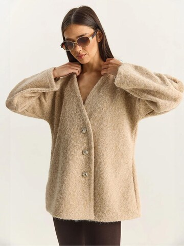 Cardigan Bianco Lucci en mélange de couleurs