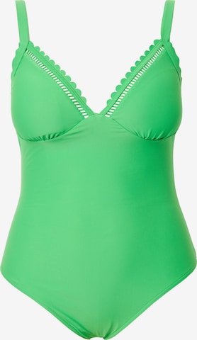 Studio Untold T-shirt Badpak in Groen: voorkant