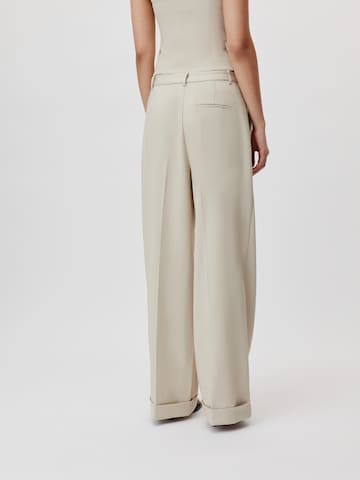 LeGer by Lena Gercke Loose fit Pleat-front trousers 'Silva Tall' in Beige