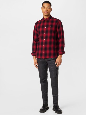 AllSaints Comfort Fit Hemd 'HOBOKEN' in Schwarz