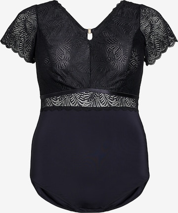 juoda Devoted by Zizzi Marškinėliai-glaustinukė: priekis