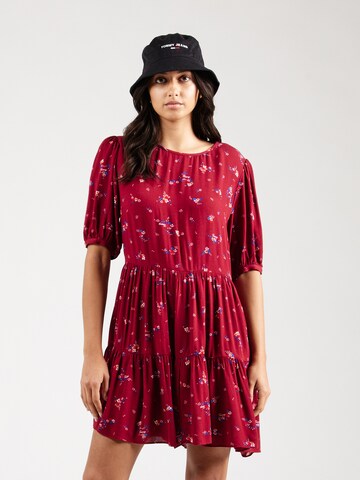 Tommy Jeans - Vestido de verão em vermelho: frente