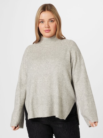 Vero Moda Curve Pullover in Grau: predná strana