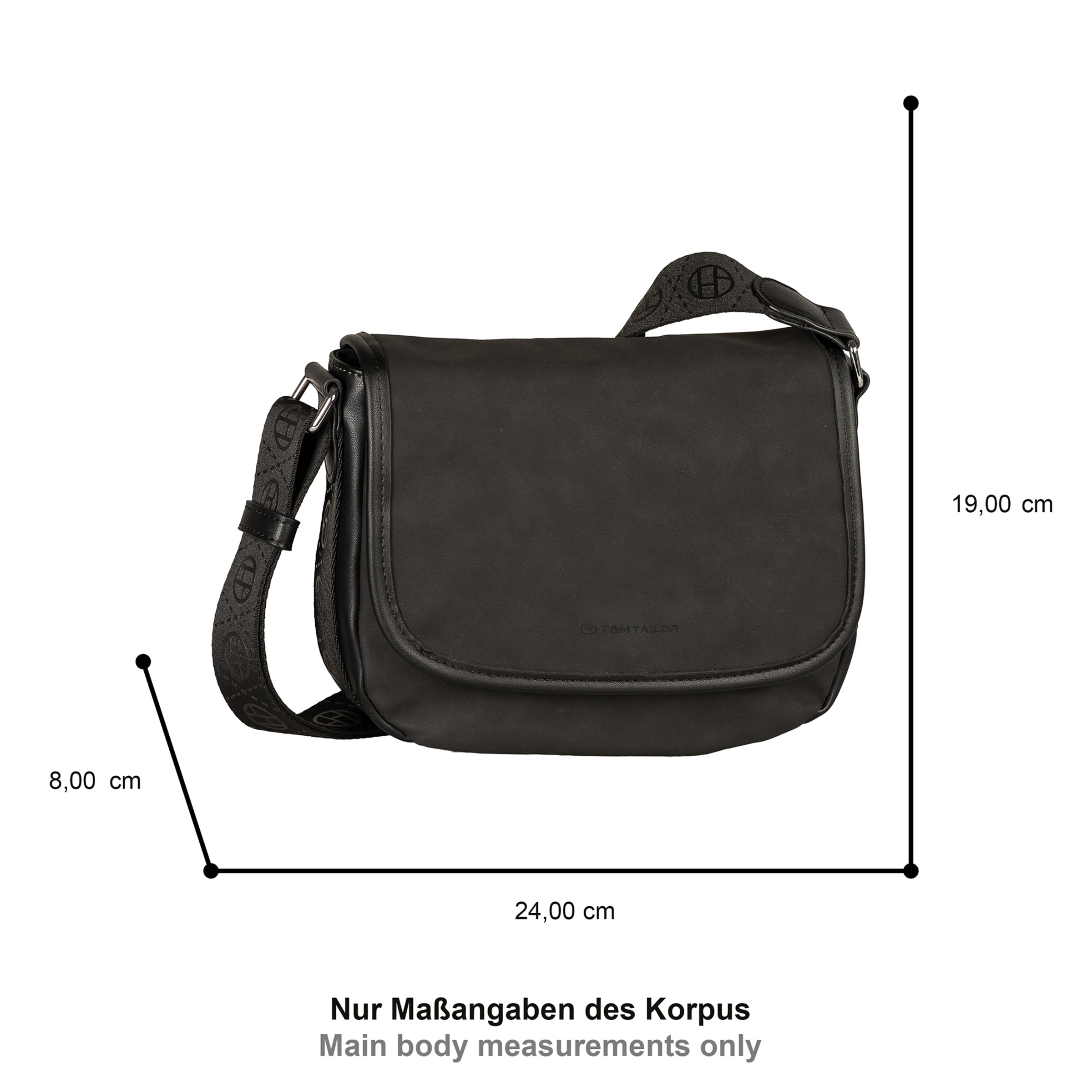 TOM TAILOR Handbag in Black