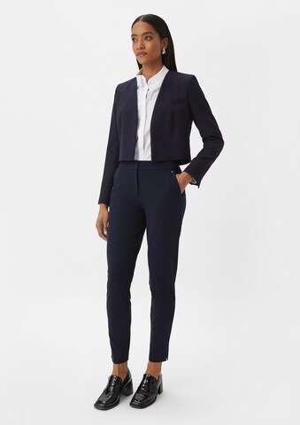 COMMA Slimfit Broek in Blauw