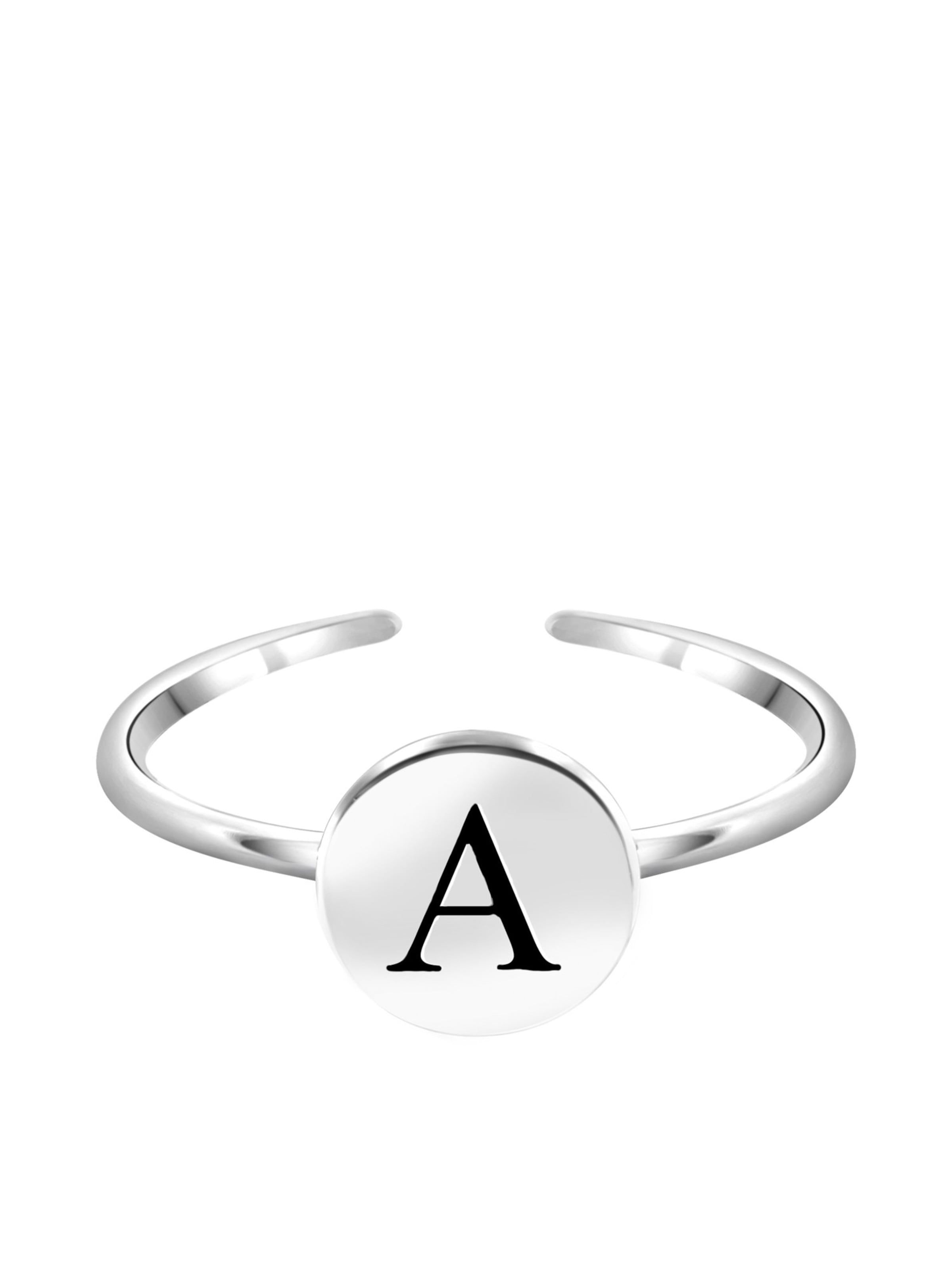 Lucardi Ring in Silver: front