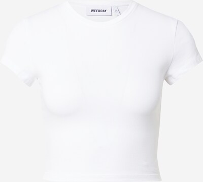 WEEKDAY T-Shirt 'Sabra' in weiß, Produktansicht