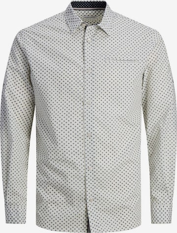 JACK & JONES Slim fit Button Up Shirt in Blue: front