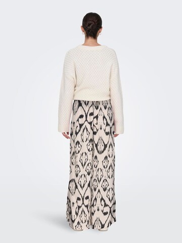 JDY Wide leg Broek 'BREE' in Beige