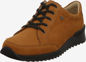 Finn Comfort Lace-Up Shoes in Brown: front