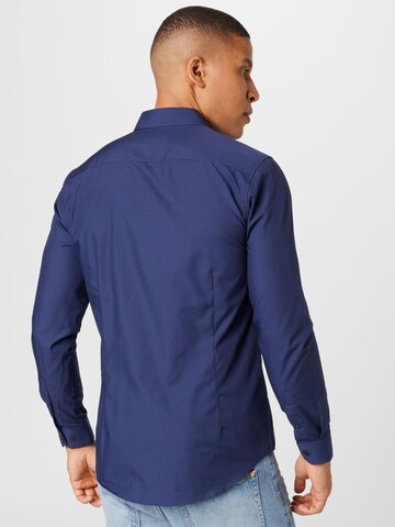 BURTON MENSWEAR LONDON Regular fit Button Up Shirt in Blue