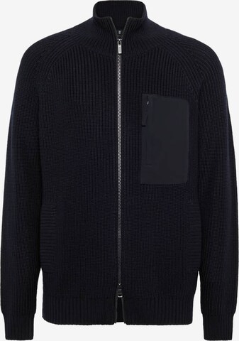 Boggi Milano Knit Cardigan in Blue: front