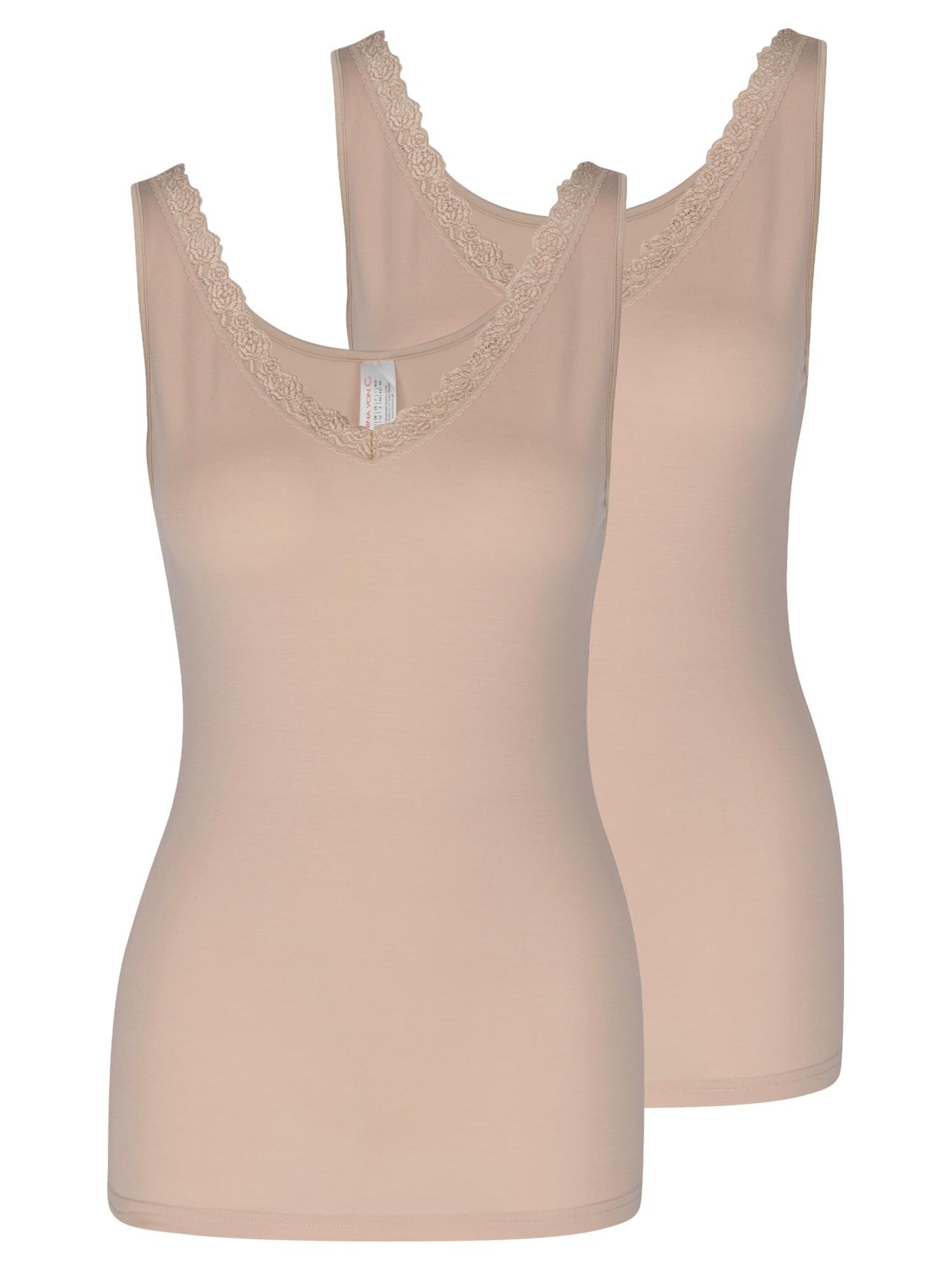 Nina von C. Undershirt 'Cosy' in Beige: front