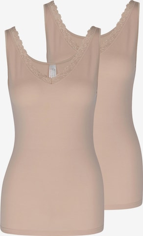 Nina von C. Unterhemd 'Cosy' in Beige: Vorderseite