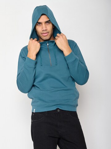Felpa di GREENBOMB in blu: frontale