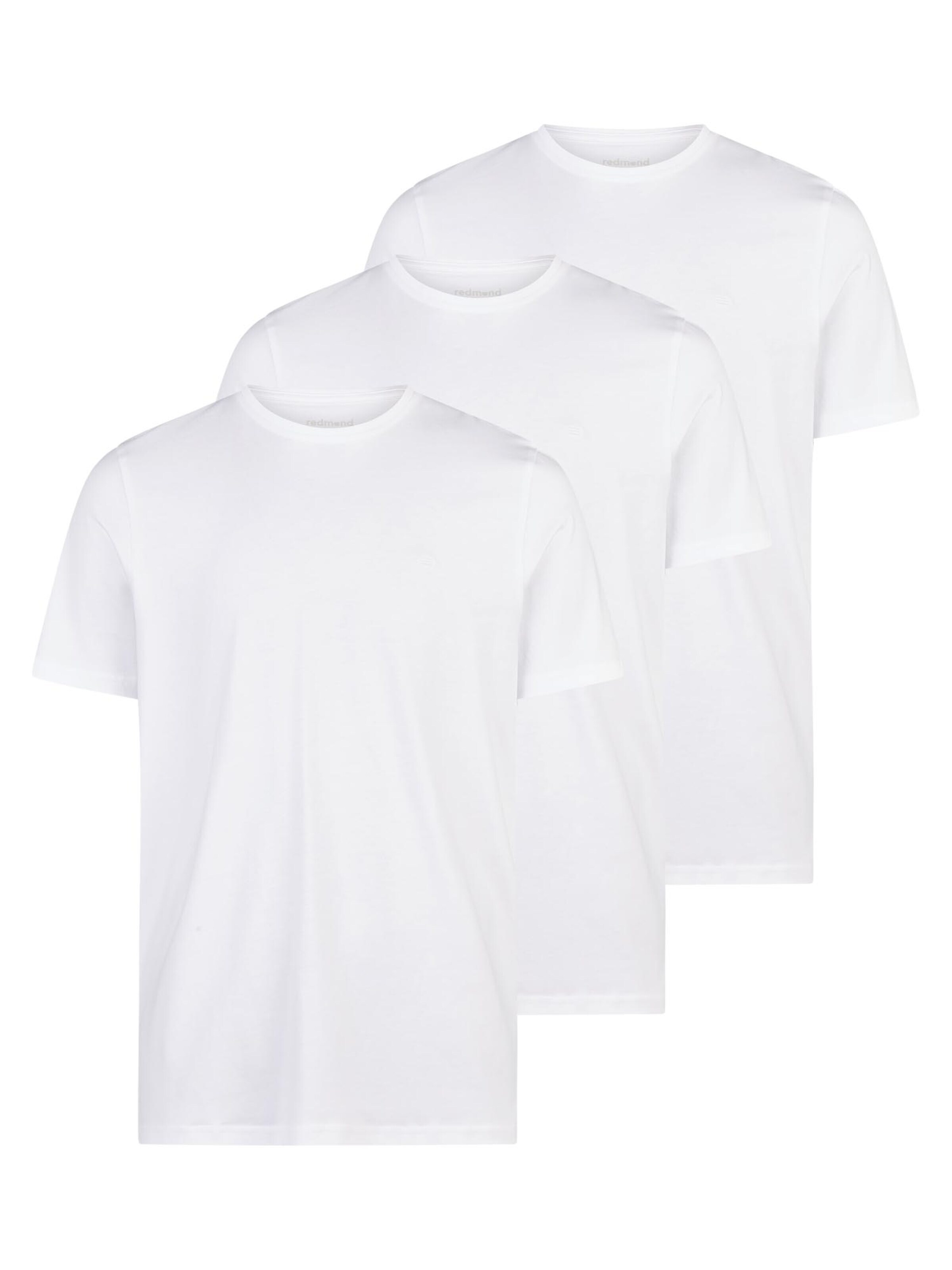 redmond Shirt 'Basic'‌‌‌‌ in Weiß: Vorderseite