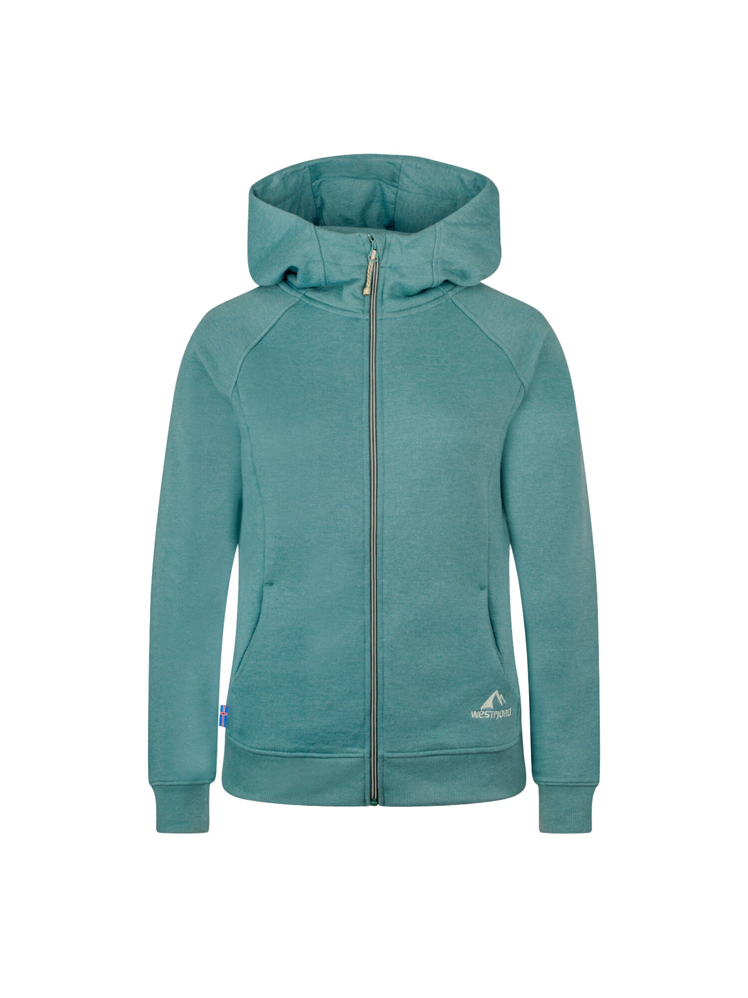 WESTFJORD Sweatshirt in Green: front