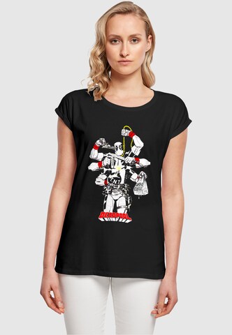 ABSOLUTE CULT Shirt 'Deadpool - Multitasking' in Black: front