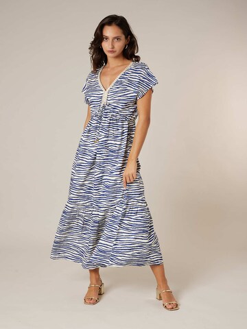 Deeluxe Jurk 'Marcia' in Blauw: voorkant