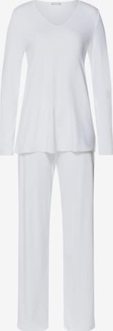 Hanro Pajama 'Cotton Silk' in White: front
