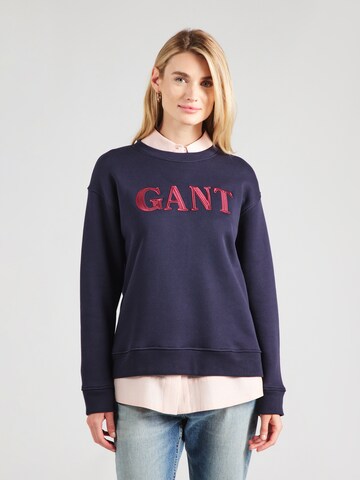 Sweat-shirt GANT en bleu : devant